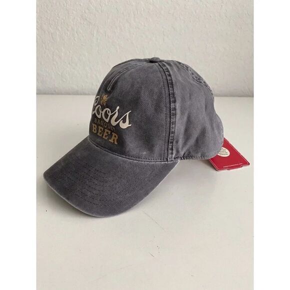 American Needle Coors Banquet Beer Dad Baseball SnapBack Hat Grey Adjustable - Picture 3 of 8